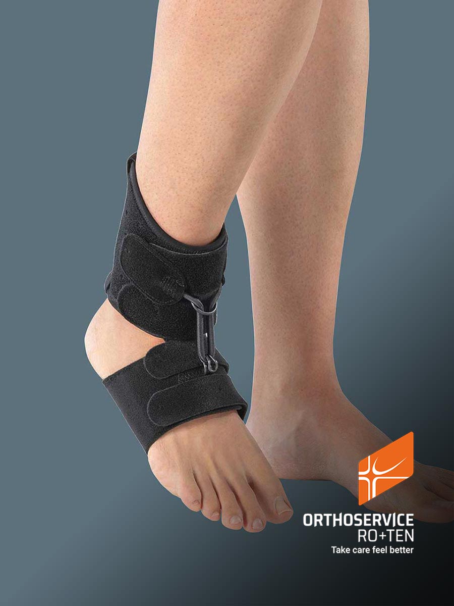 Brace for foot drop AFFIX with bare feet option