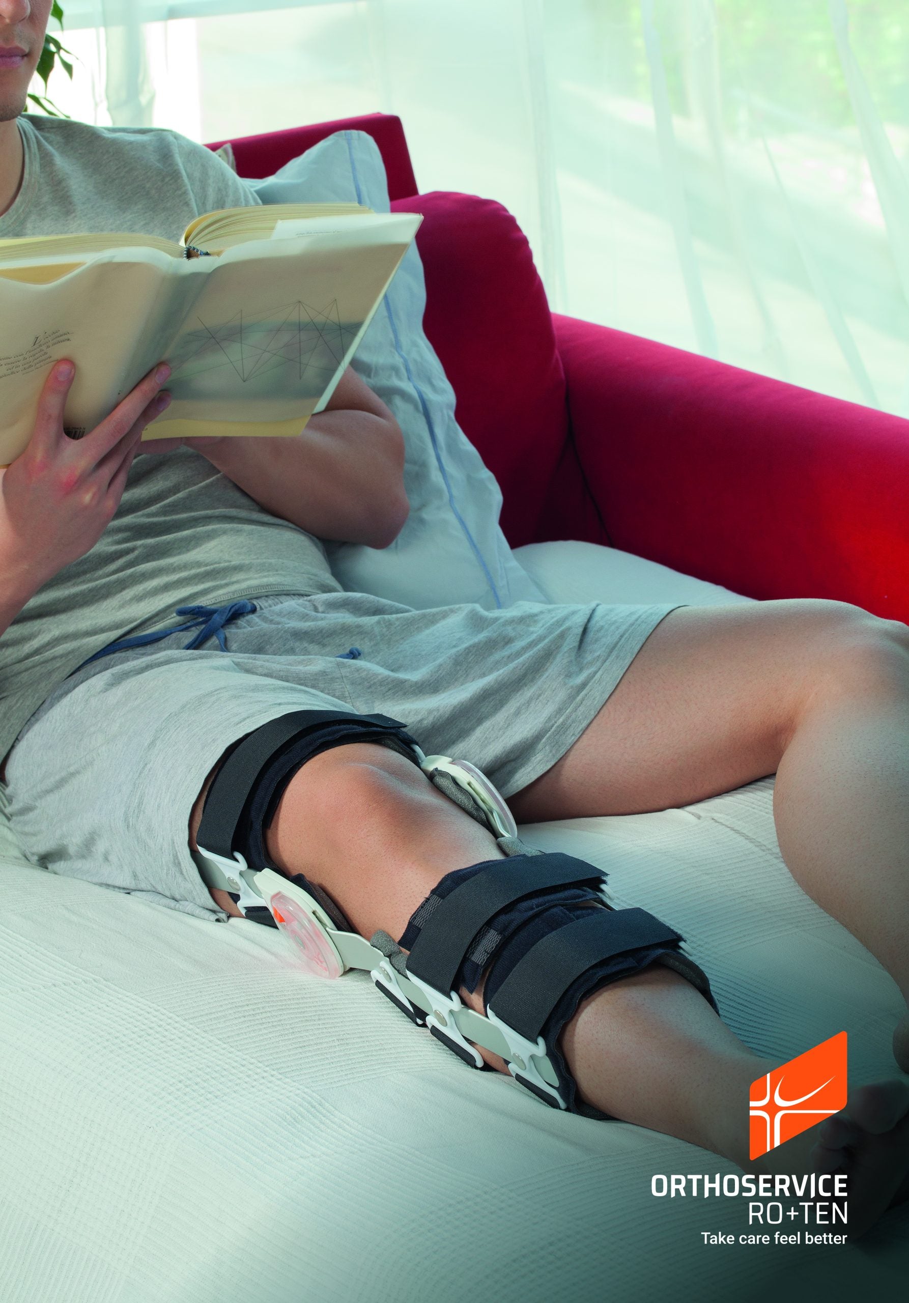 Postoperative range of motion knee brace GO Up Open