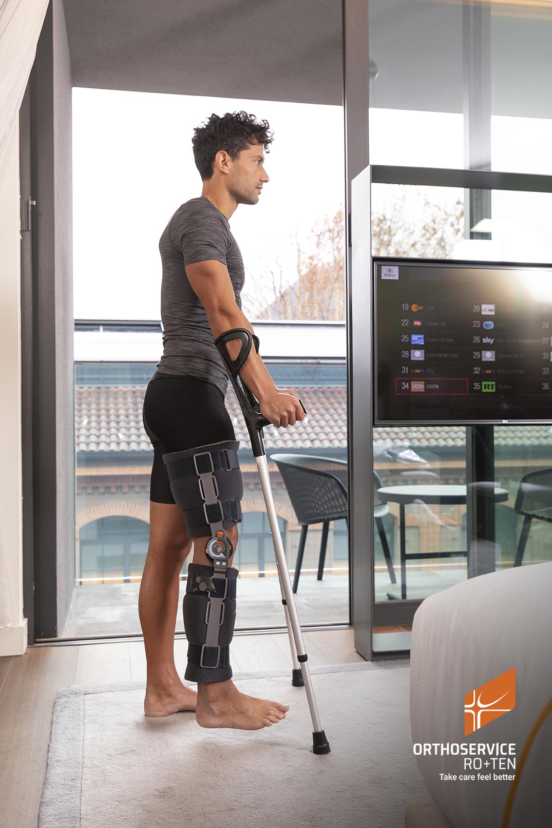 Postoperative range of motion knee brace GO Up Basic
