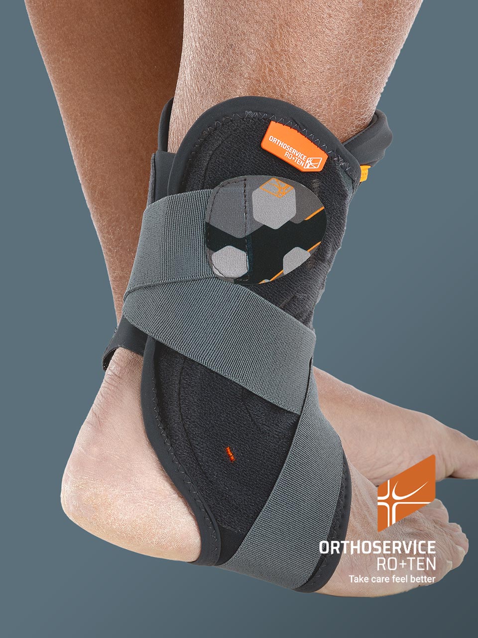 Ankle brace with steel stays MALLEORAPID