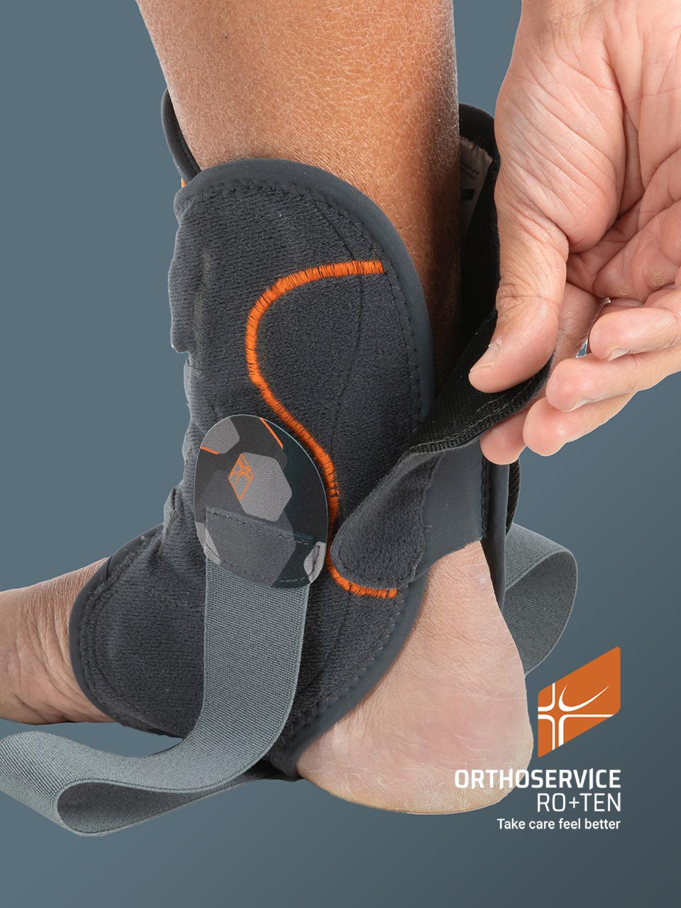 Ankle brace with steel stays MALLEORAPID