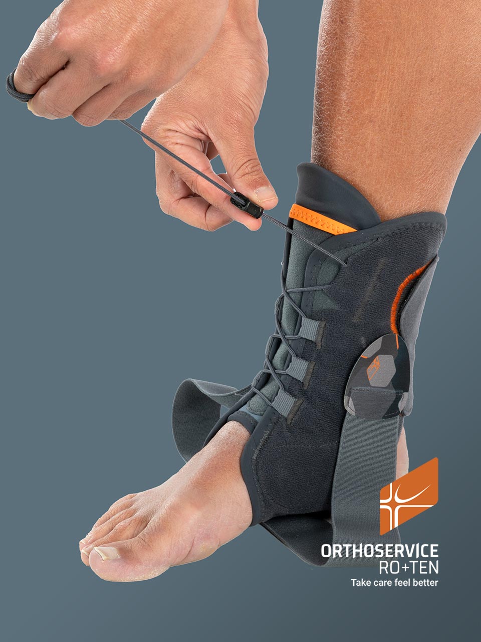Ankle brace with steel stays MALLEORAPID