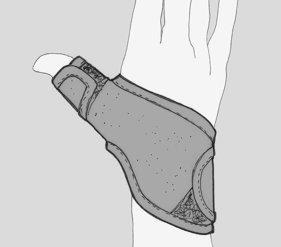 Опора для большого пальца для запястных ортезов Plustyle PLUSTYLE 502