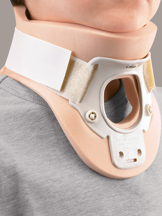 Two-shell cervical collar with trachea opening pediatric ORTHO14-105